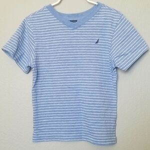 Nautica boys striped v neck size 5-6